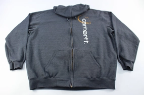 Carhartt Spellout Grey Zip Up Jacket Easter wear