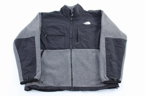 The North Face Grey & Black Denali Fleece Zip Up Jacket platform Cold Trails