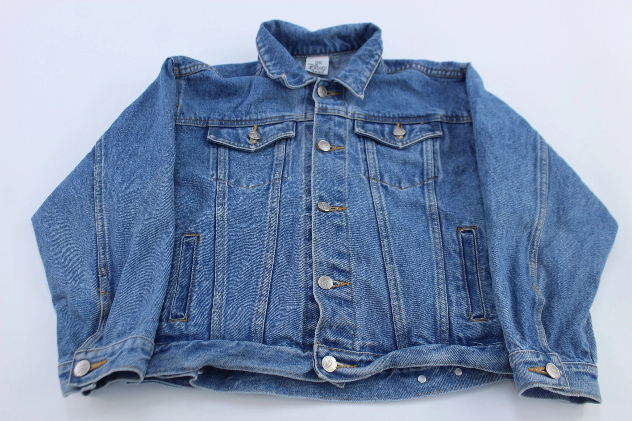 Noise Reducing Zippers Youth The Disney Store Embroidered Denim Jacket