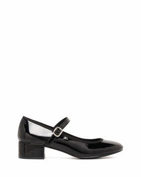 Timeless Sandals Liz Ballet Heel Black Patent