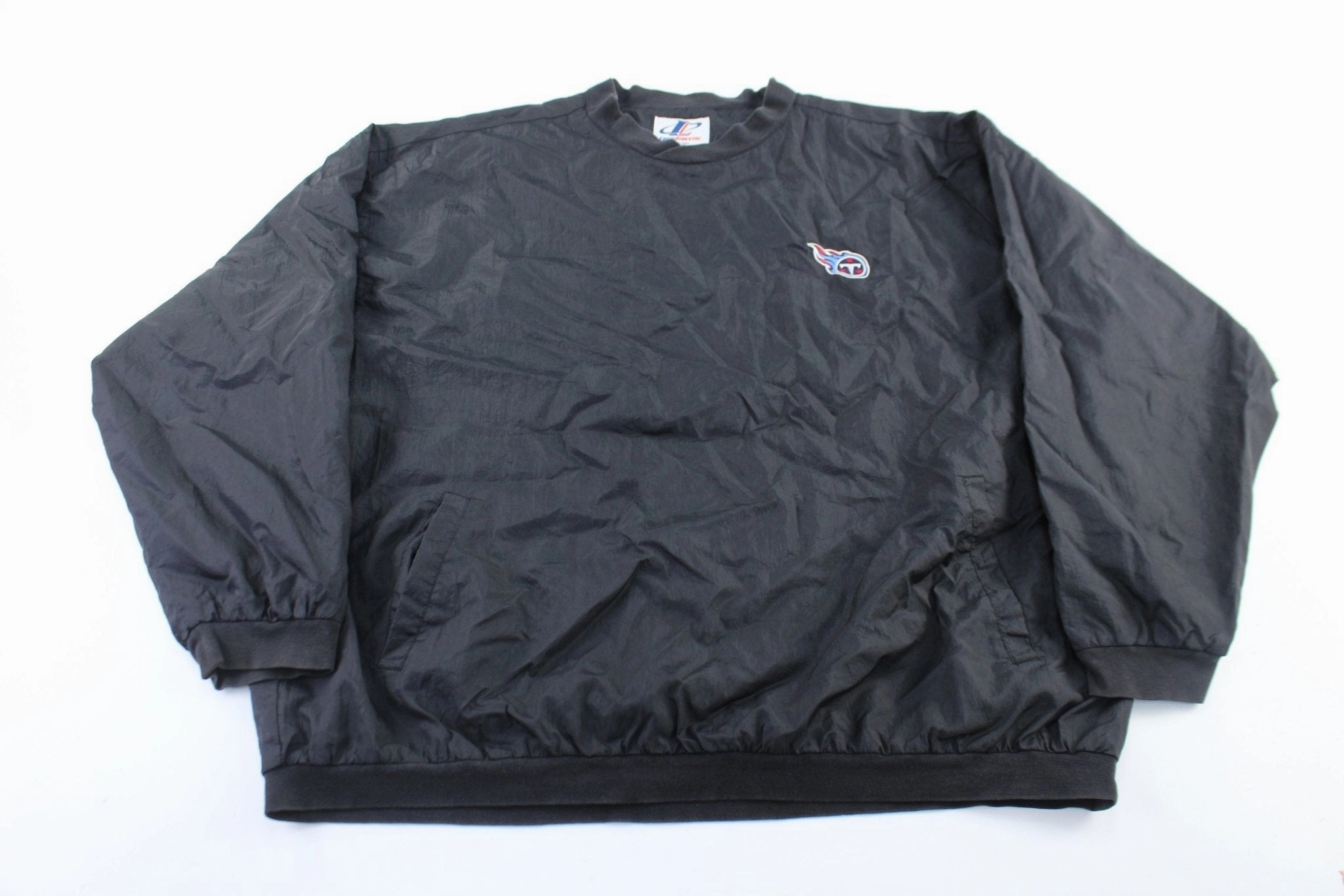 LogoAthletic Embroidered Tennessee Titans Windbreaker Pullover Waterproof Fabric Winter Essential