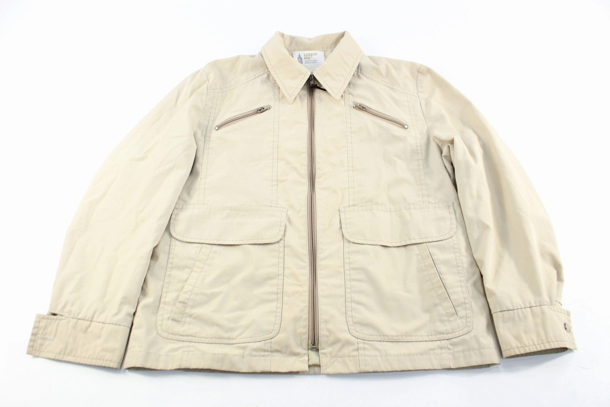 Determination Commuter Choice London Fog Beige Zip Up Jacket