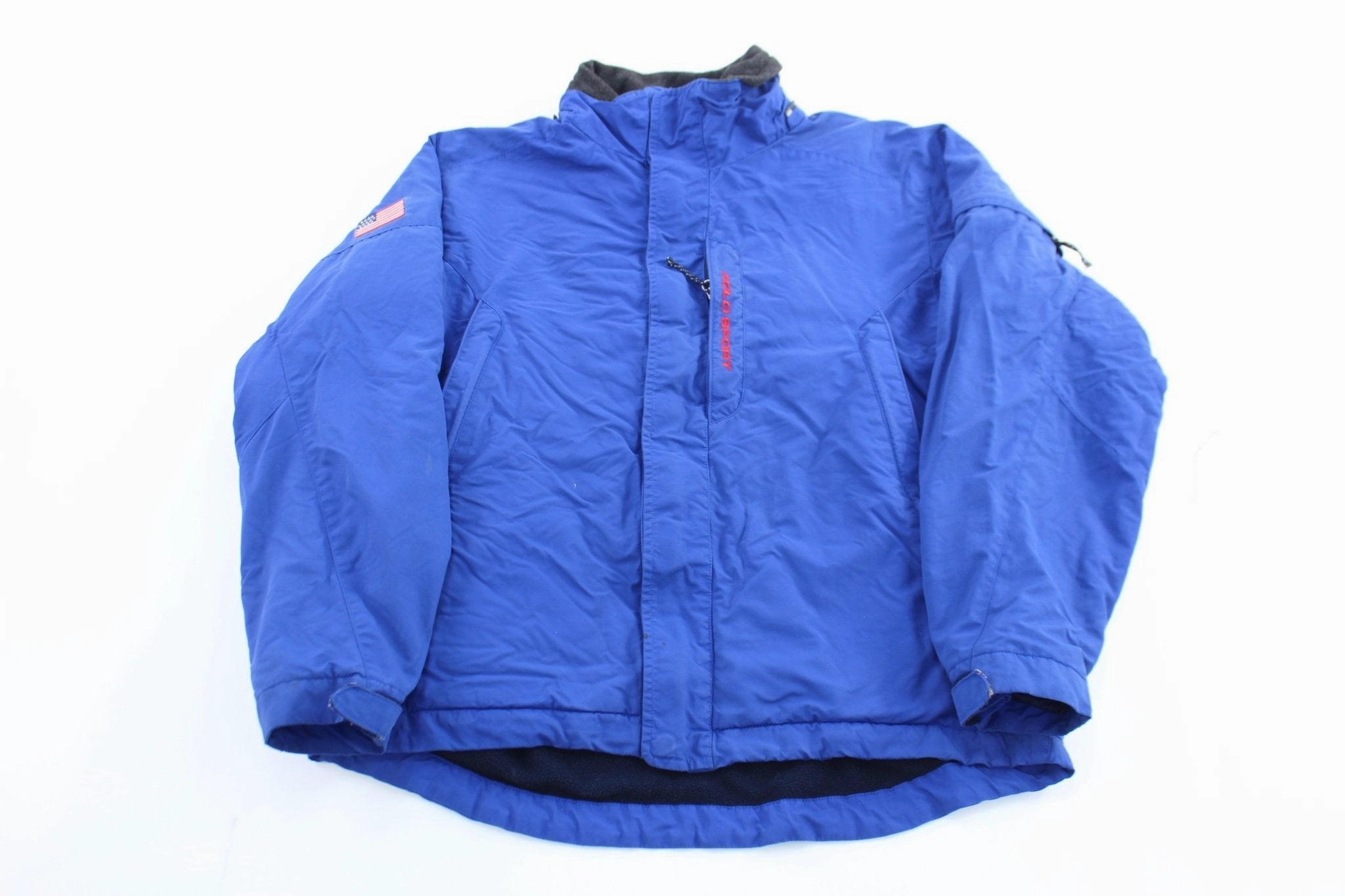 group outing Vintage Ralph Lauren Polo Sport Blue Zip Up Jacket