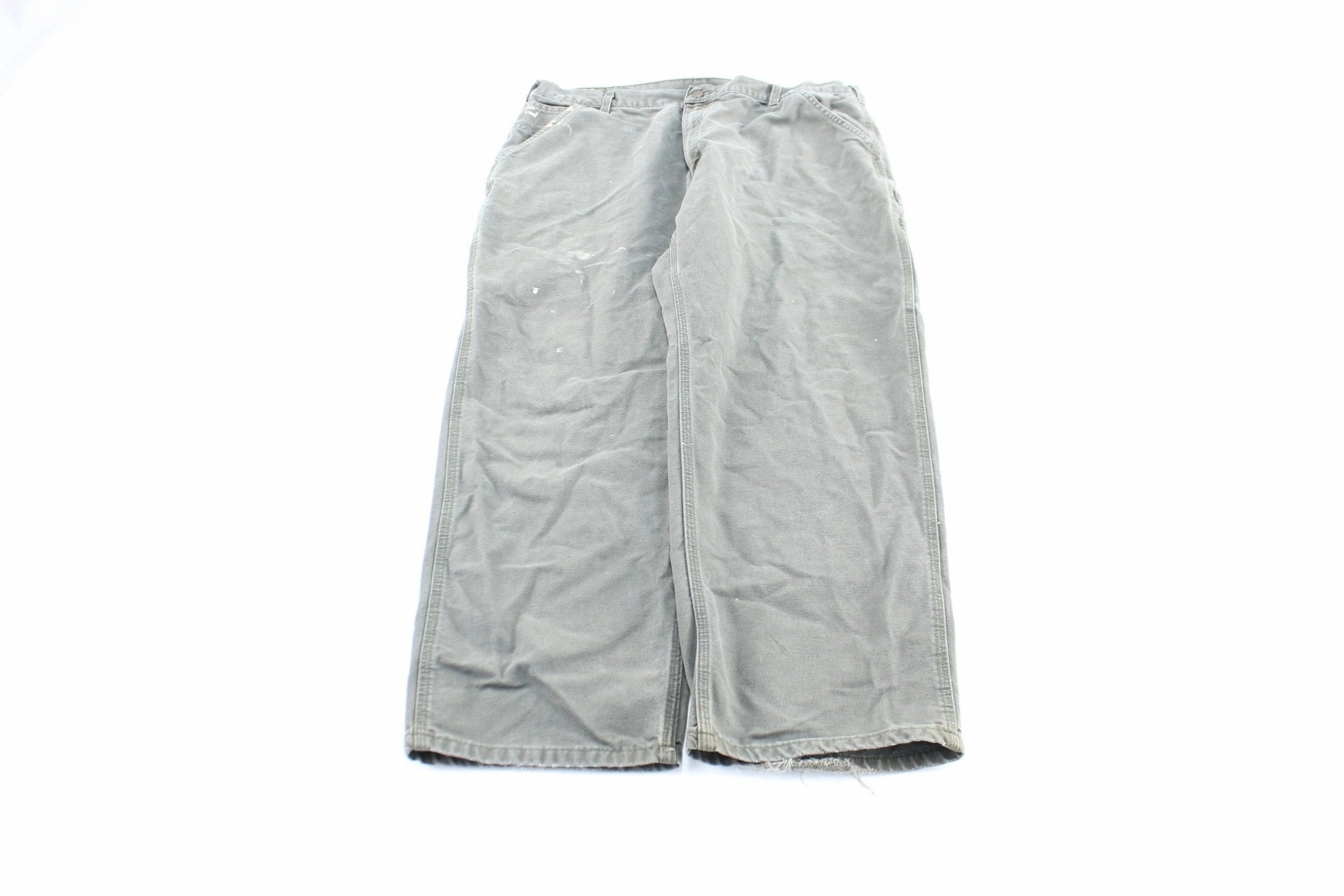 Functional Layers Carhartt Logo Patch Green Workwear Pants