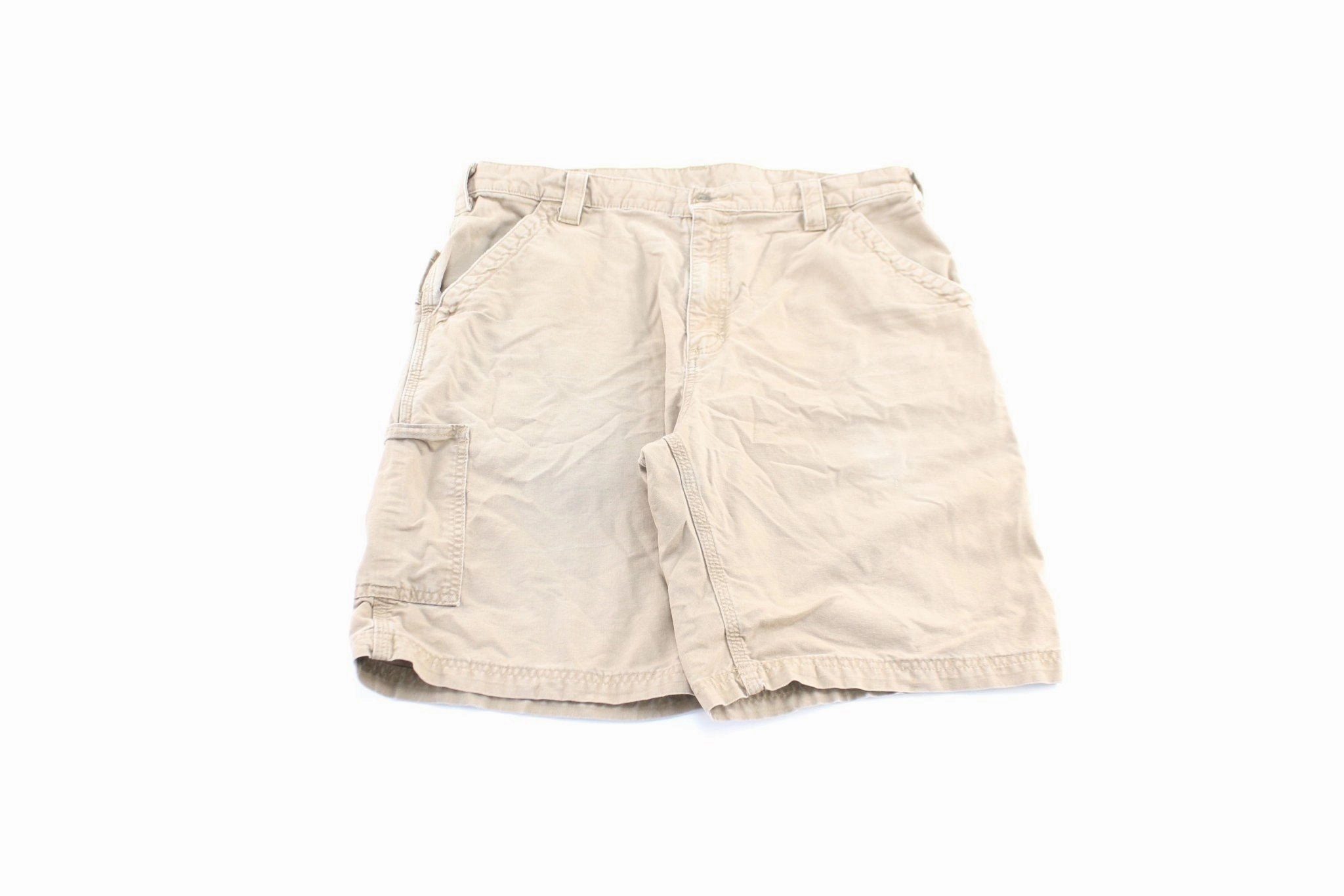 Quality Material Comfortable Movement Carhartt Logo Patch Tan Carpenter Shorts
