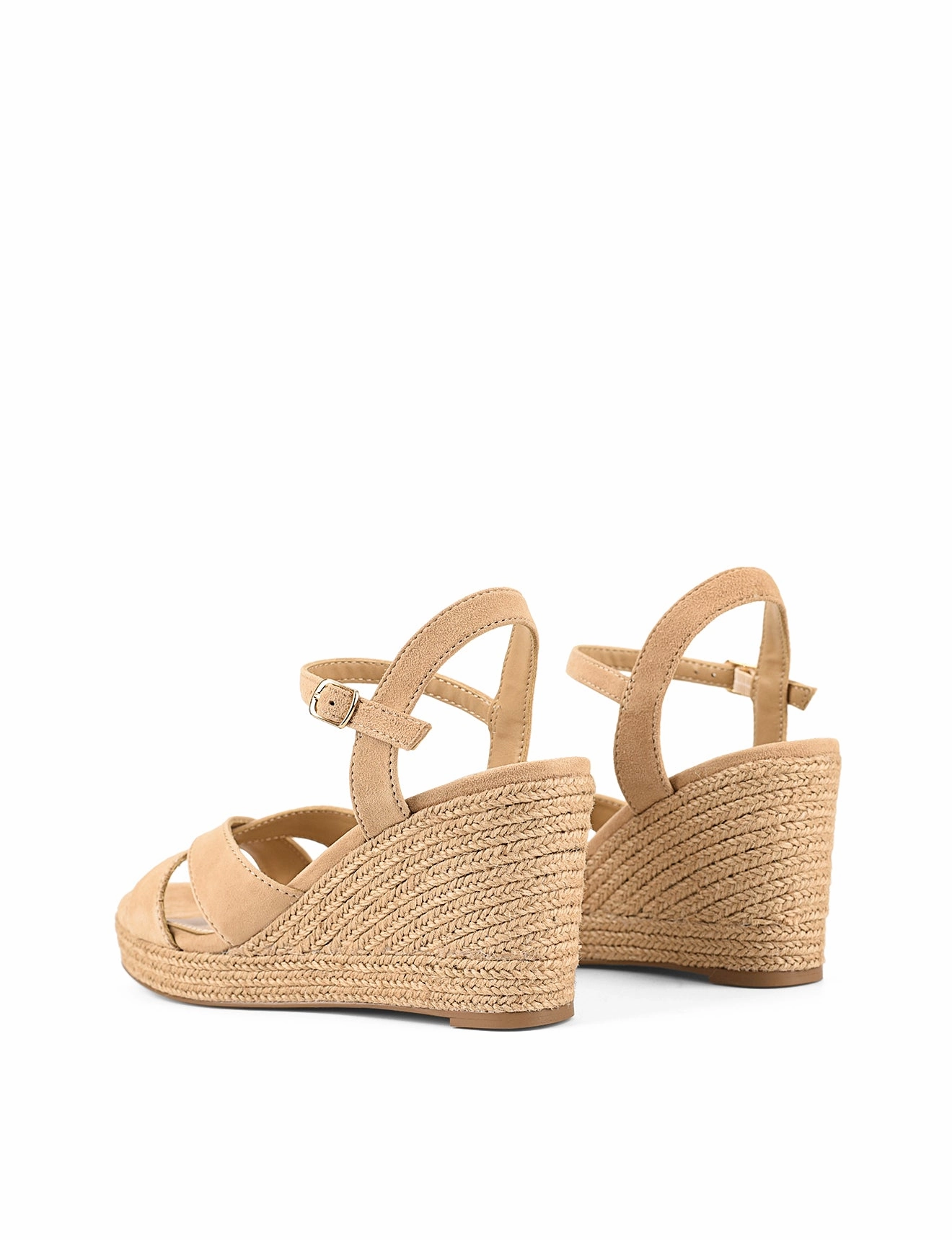 Evening Outfit Remington Rope Wedges - Camel Suede