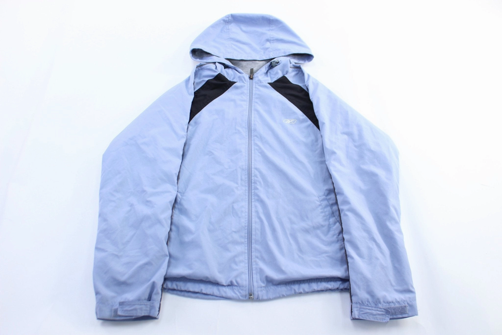 Diploma Women's Reebok Embroidered Logo Blue & Black Zip Up Jacket