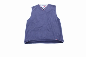 Daily Fit Tommy Hilfiger Embroidered Logo Navy Blue Sweater Vest