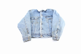 80's Levi's Sherpa Lined Denim Trucker Jacket Everyday Use Roll