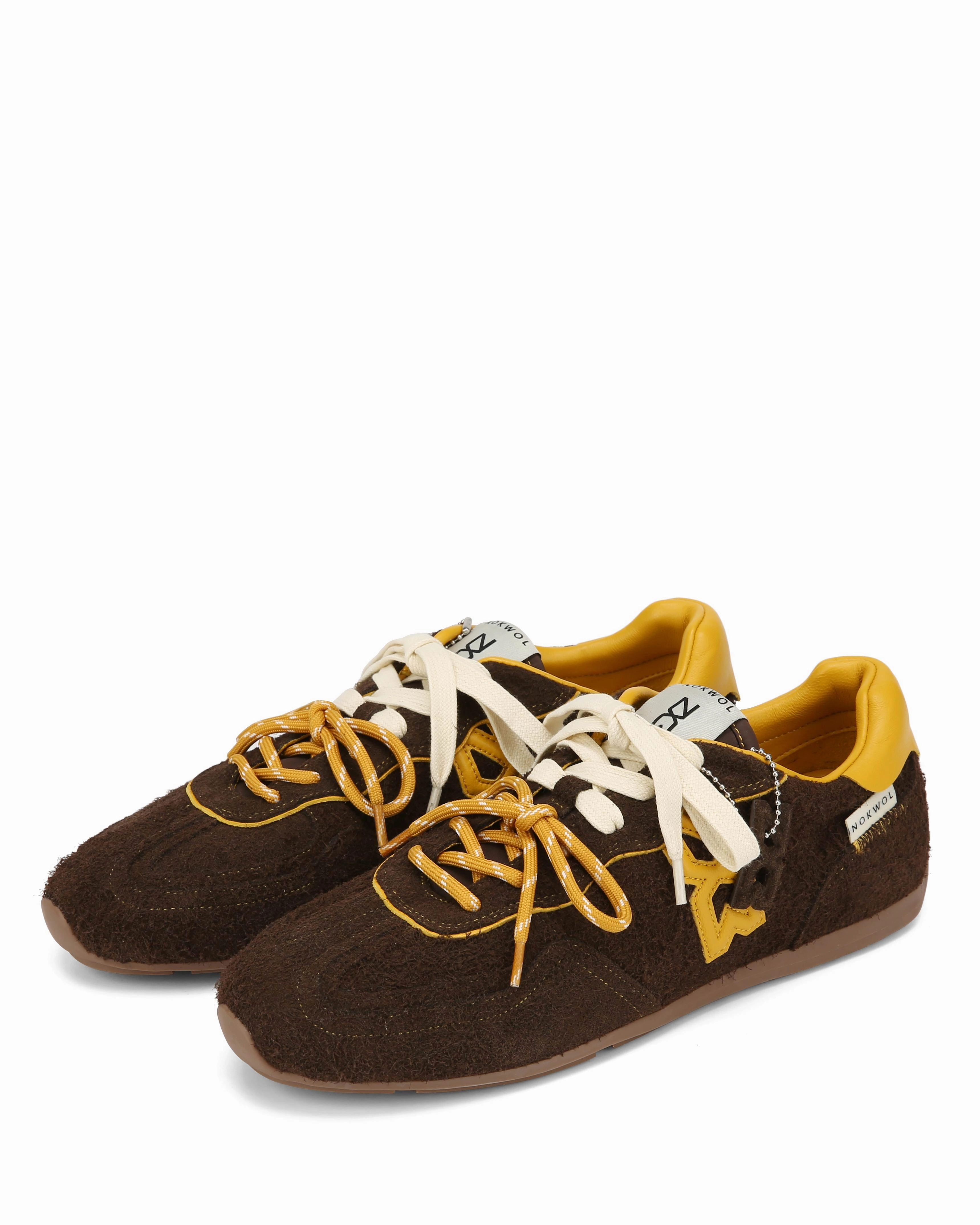 Method-M Brown Hairy Suede portable Air Cushioned Sole