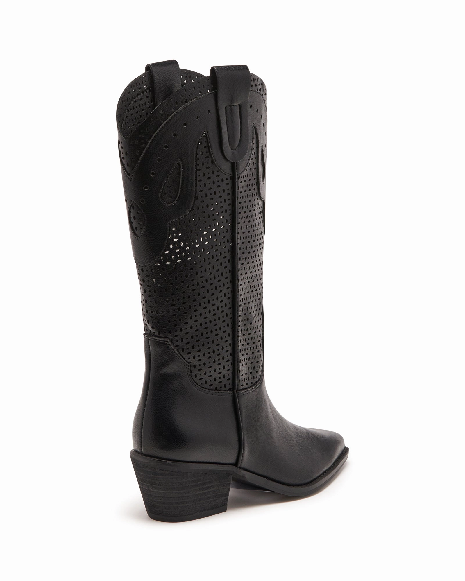 Maxine Cowboy Boot Black Tumbled Outdoor Mission