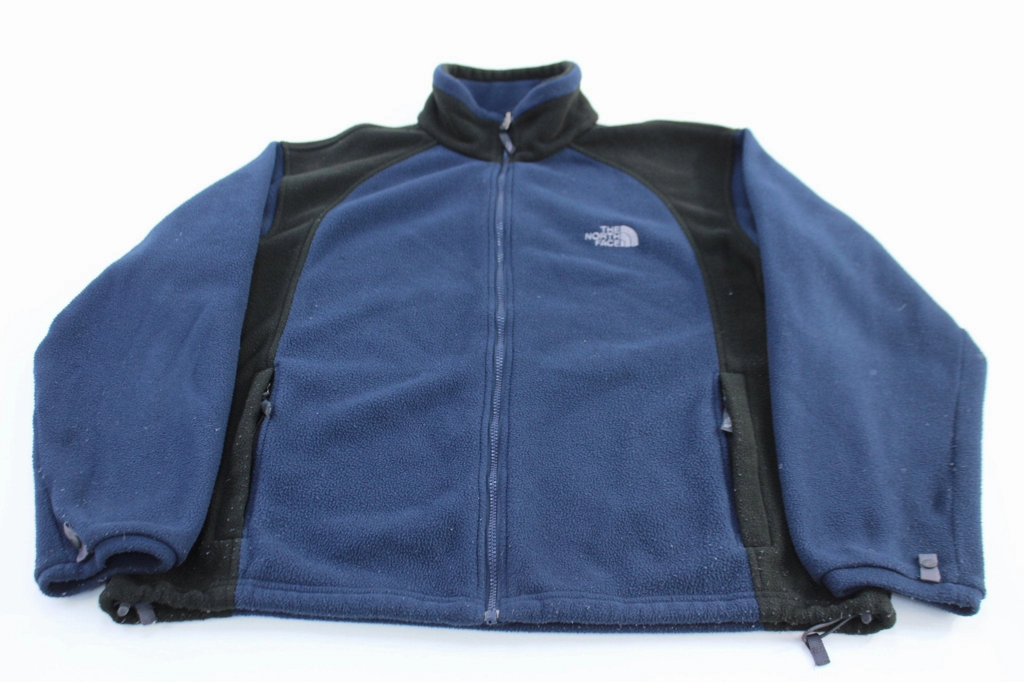 The North Face Embroidered Logo Blue & Black Fleece Jacket Game Day