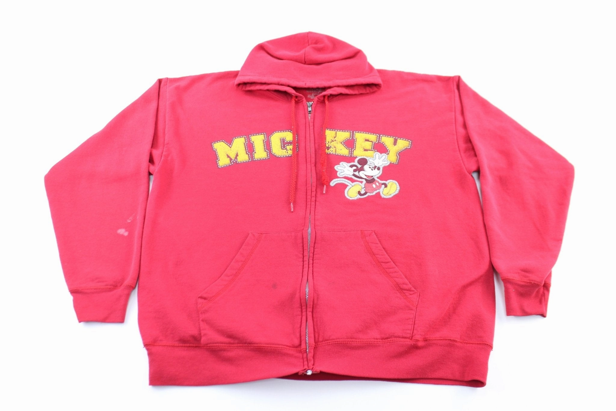 Mickey Mouse Red Zip Up Jacket Men's Fashionable Style