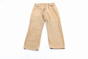 Dickie's Logo Patch Tan Carpenter Pants Everyday Ease Smart Layering