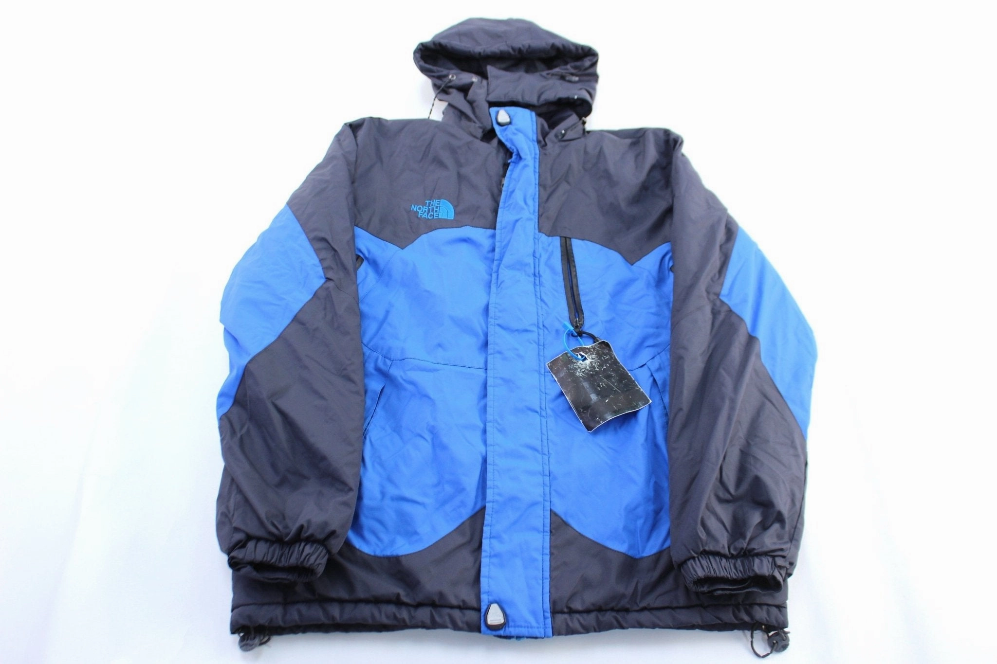 Gallery Multi Pocket Style Youth The North Face Embroidered Logo Blue & Grey Zip Up Jacket