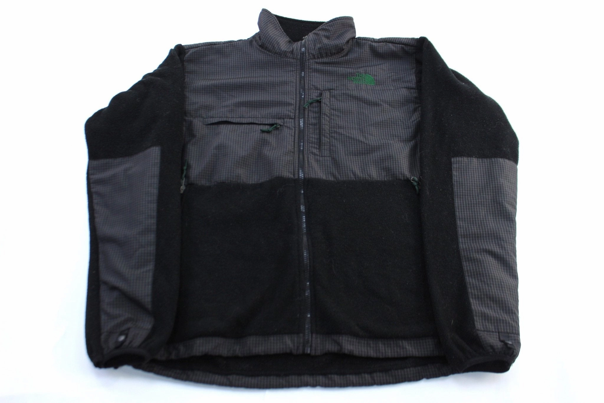mass - produced The North Face Embroidered Logo Black Fleece Denali Jacket