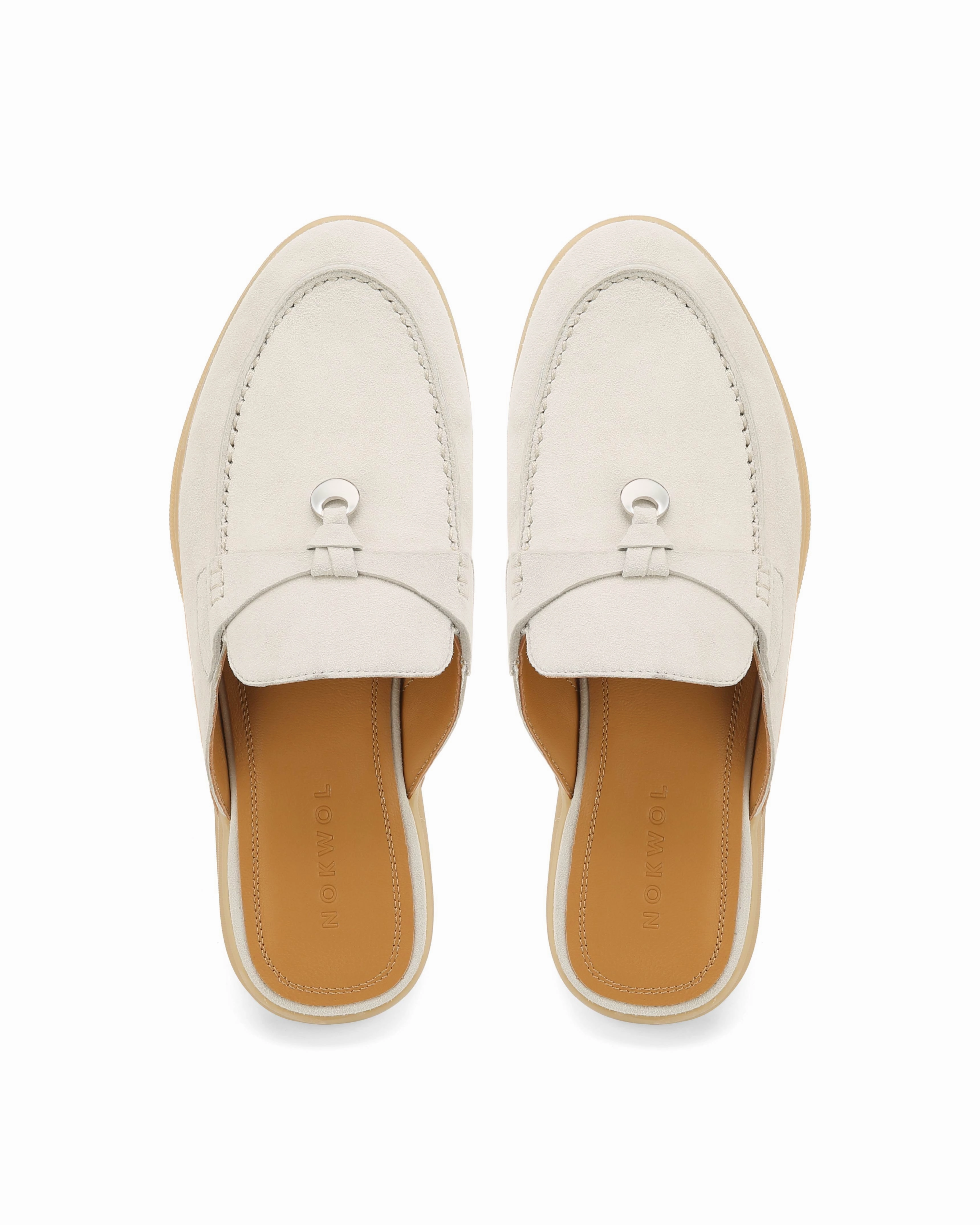 Flexible Comfort Jessie Off White Suede