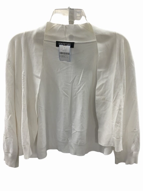 NWT Perceptions Women's Sweater White XL Soft Performance