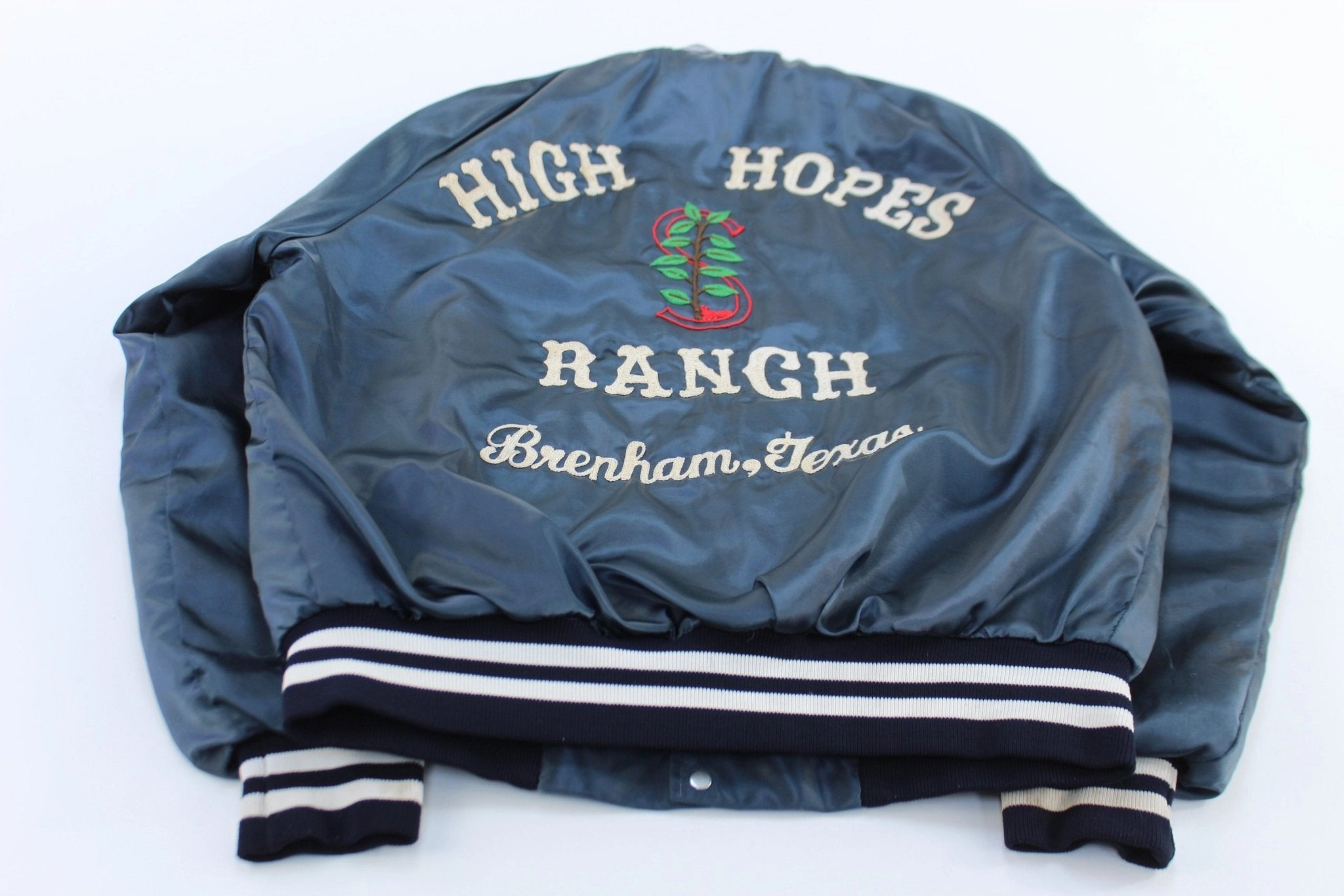 80's High Hopes Ranch Brenham, Texas Embroidered Jacket Treasure Storm Resistant Closure