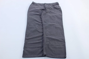 Carhartt Logo Patch Grey Relaxed Fit Pants Dark wash