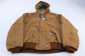 Advocate Carhartt Logo Patch Tan Flame Resistant Zip Up Jacket
