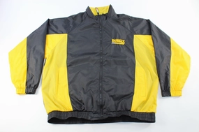 Nascar Embroidered DeWalt Racing Zip Up Jacket Ergonomic Shoulder Panels car