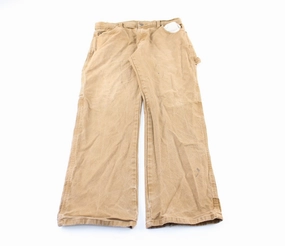 Dickie's Logo Patch Khaki Workwear Pants Layered Comfort