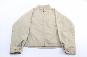 Vintage London Fog Beige Zip Up Jacket Smell Compact Packable Design