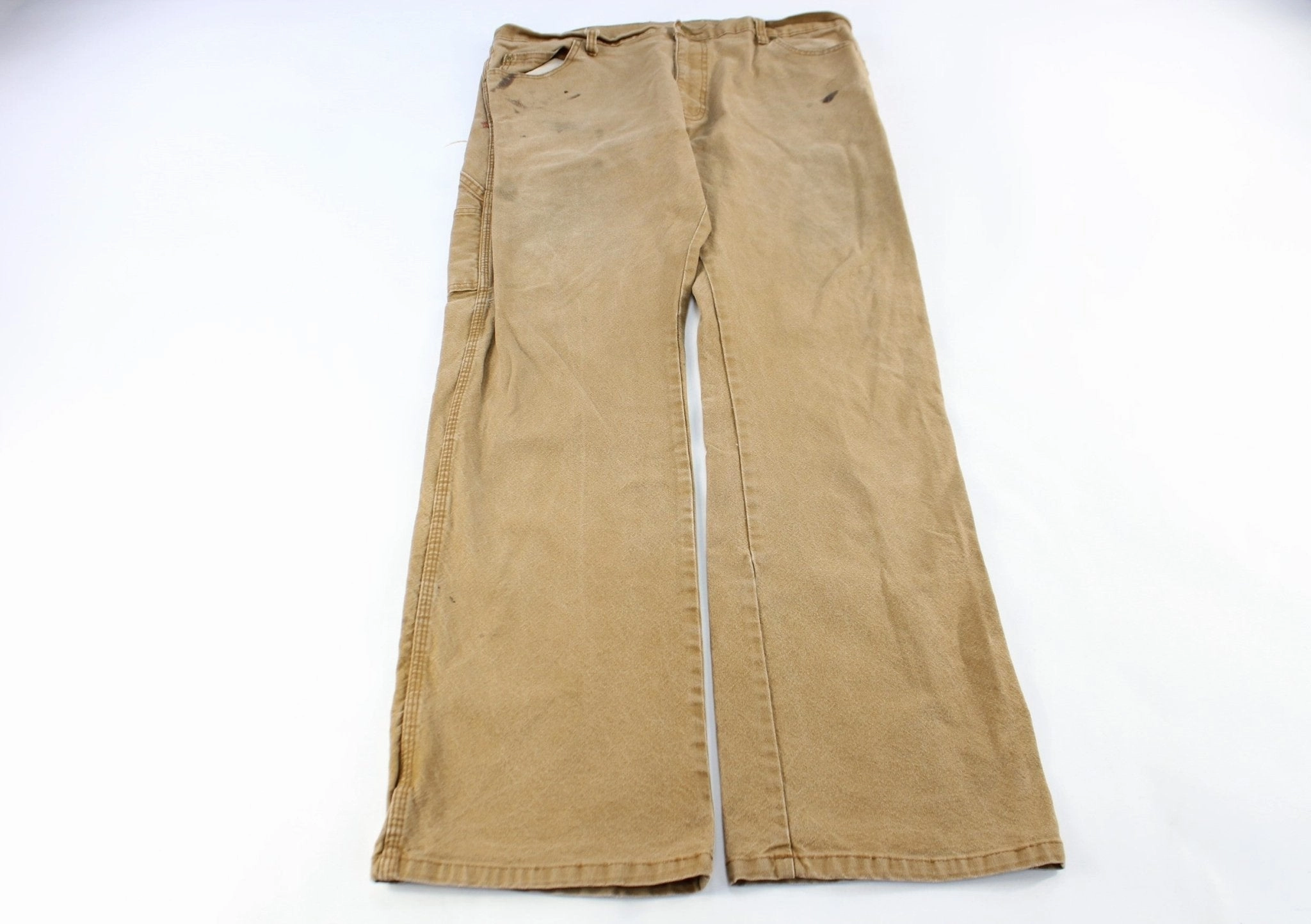 Dickie's Logo Patch Tan Carpenter Pants Lightweight insulation Timeless Style