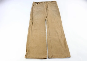 Dickie's Logo Patch Tan Carpenter Pants Lightweight insulation Timeless Style