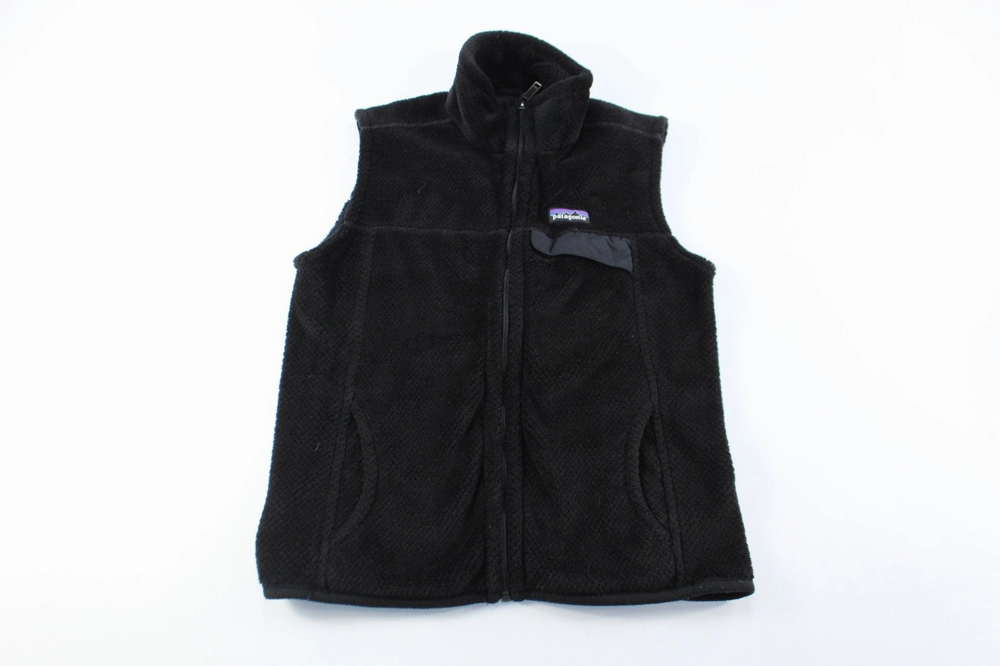 Container High Visibility Elements Women's Patagonia Logo Patch Black Zip Up Vest