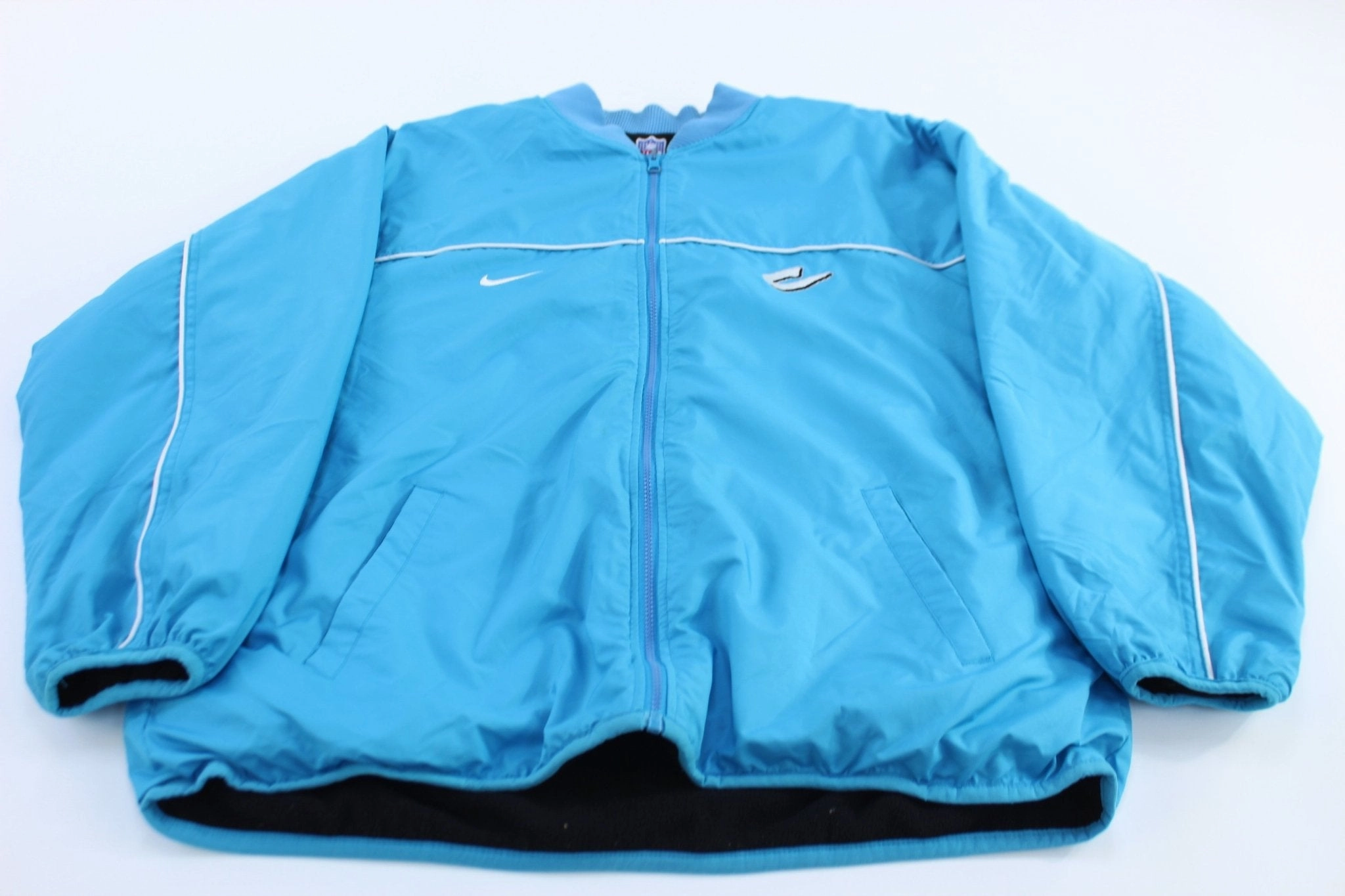 sailors Notice Nike Carolina Panthers Football Reversible Zip Up Jacket