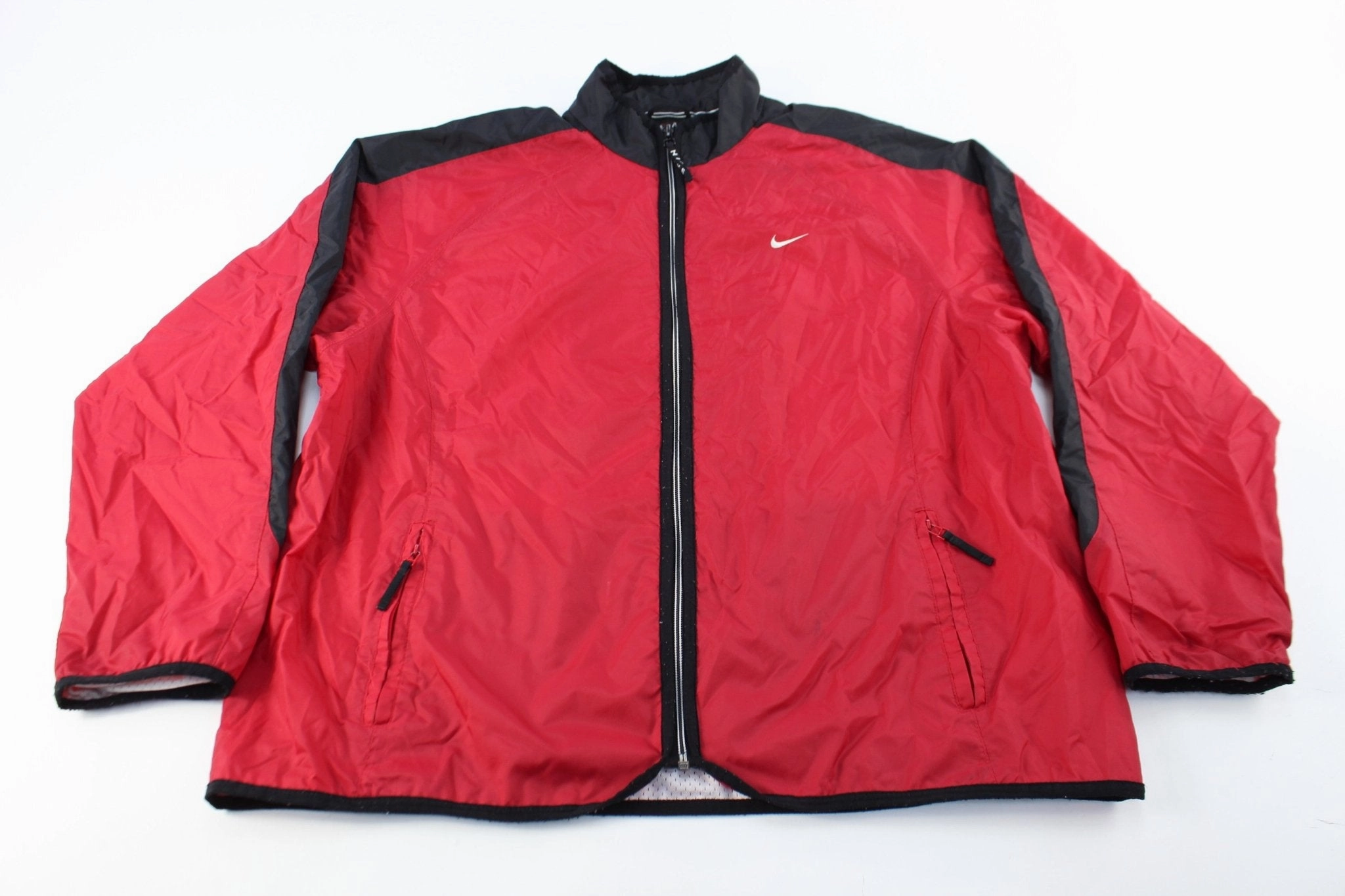 Manufacture Selection Nike Embroidered Logo Black & Red Zip Up Jacket