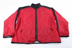 Manufacture Selection Nike Embroidered Logo Black & Red Zip Up Jacket