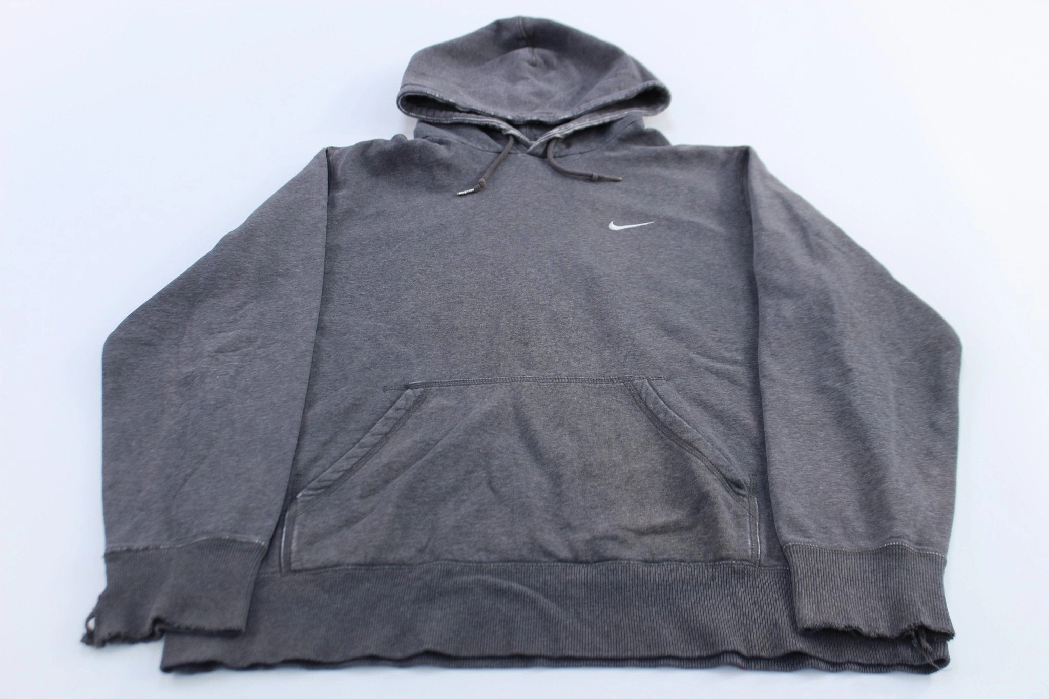 Outdoor Gear Nike Embroidered Swoosh Logo Grey Pullover Hoodie