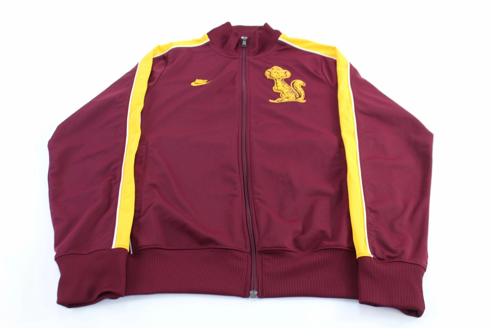 Nike University of Minnesota Gophers Maroon & Yellow Track Jacket thrift - store find