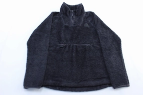 Women's The North Face Embroidered Logo Black Fleece Pullover Casual Comfort Wear Adapt