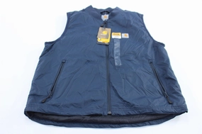 Carhartt Logo Patch Blue Rain Defender Vest Thermal Comfort