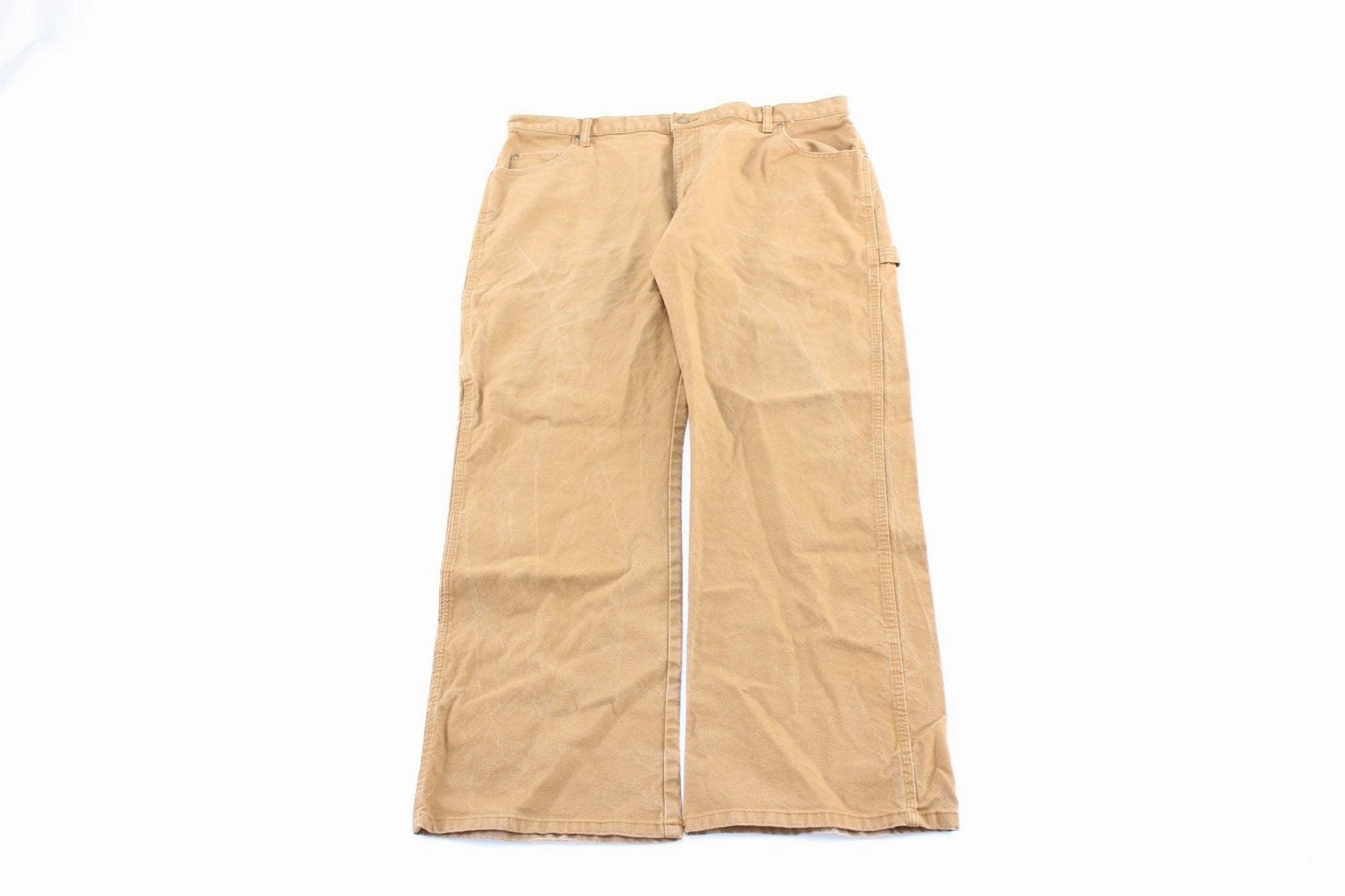 Dickie's Logo Patch Tan Workwear Pants High-rise waist Stay Comfortable
