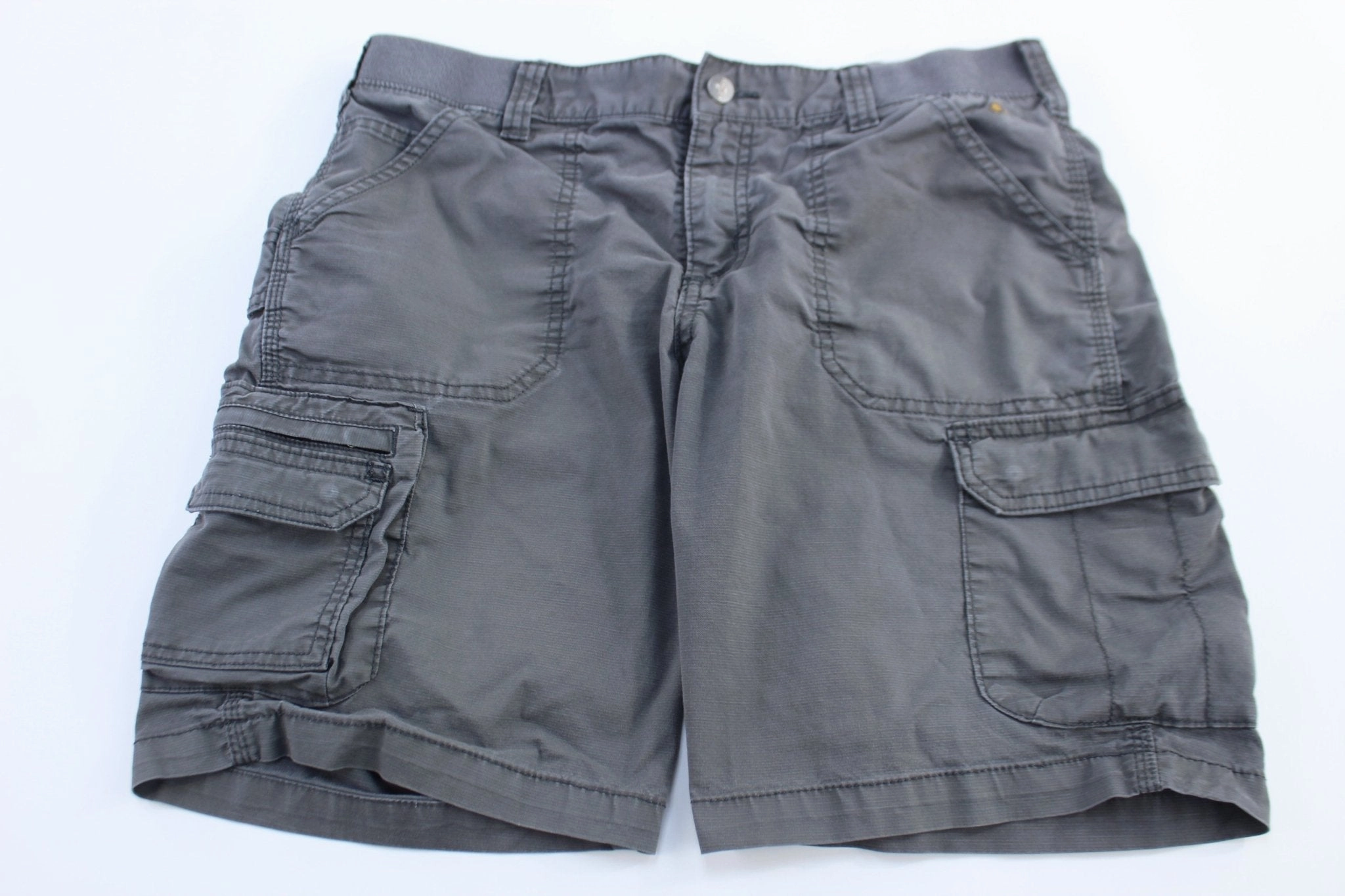 Women's Carhartt Logo Patch Grey Shorts Chill Comfort Wear