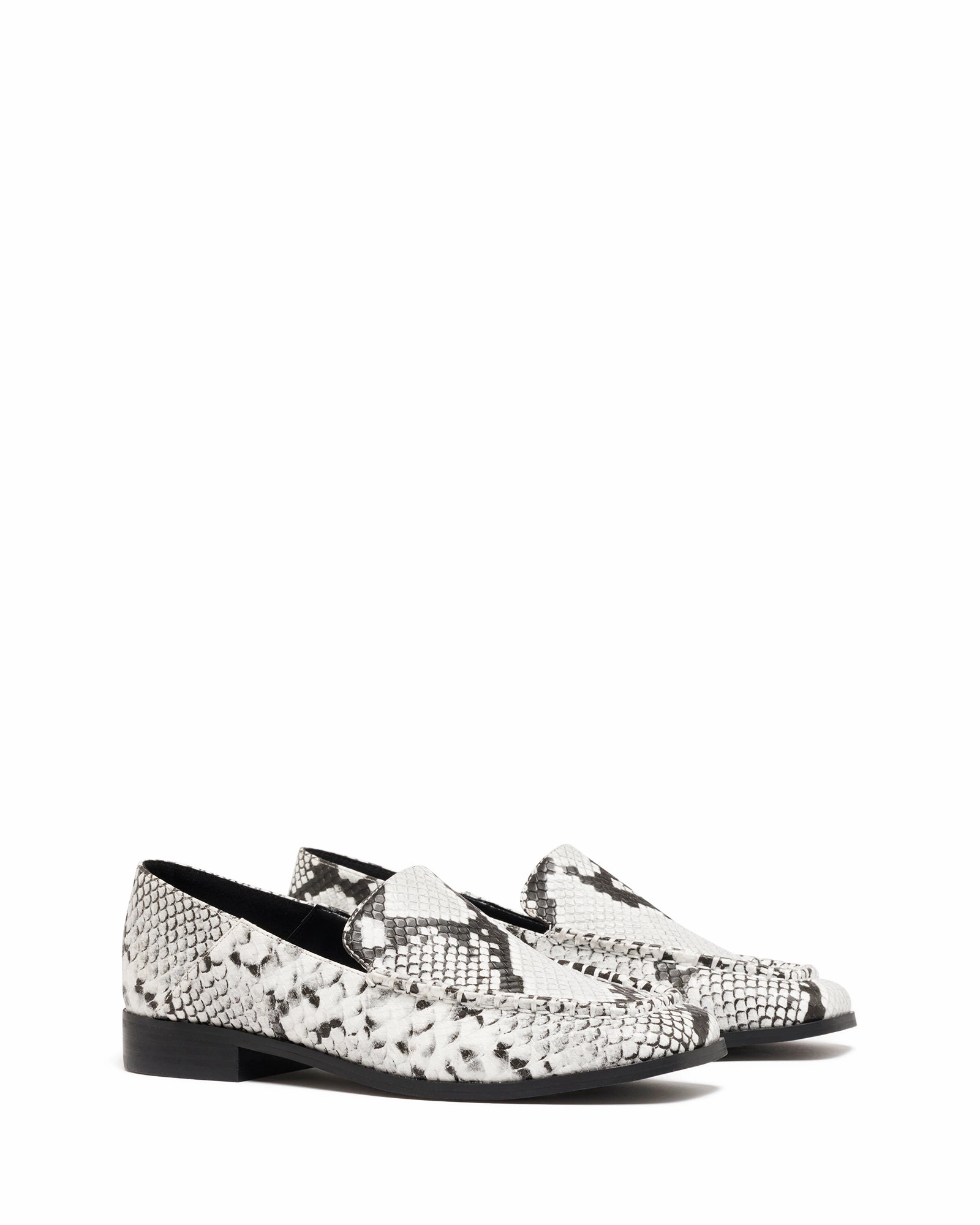 Formal Style Nova Loafer Black/White Snake