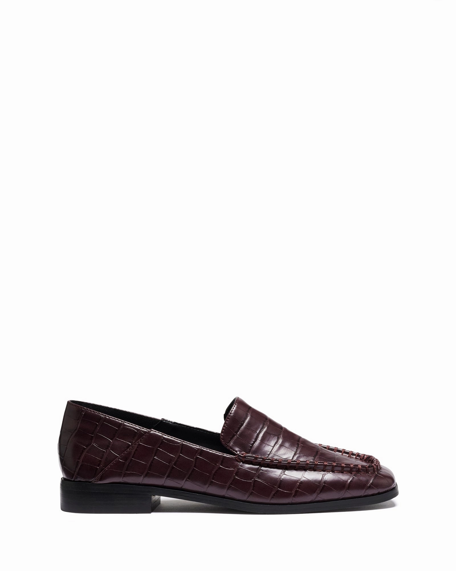 Nova Loafer Bordeaux Croc Cliff Step