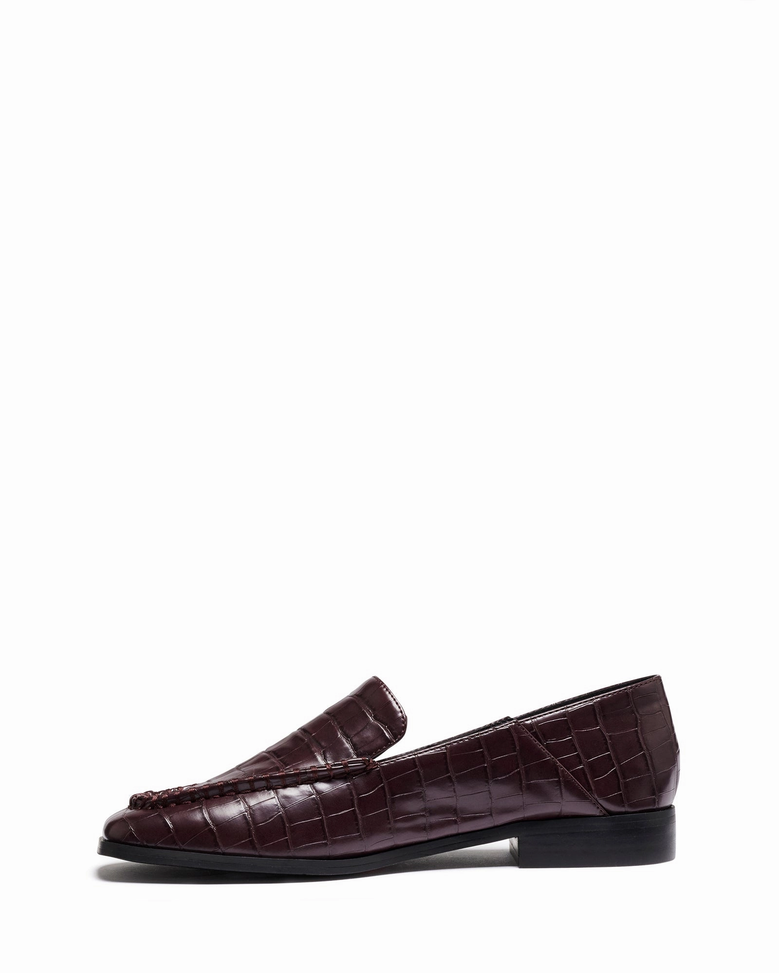 Nova Loafer Bordeaux Croc Pull on Elastic Gusset