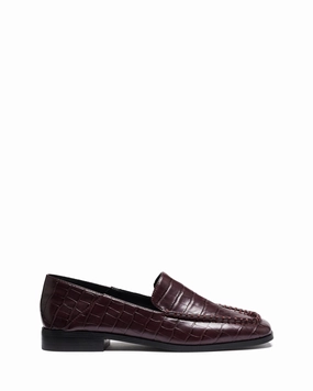 Nova Loafer Bordeaux Croc Cliff Step