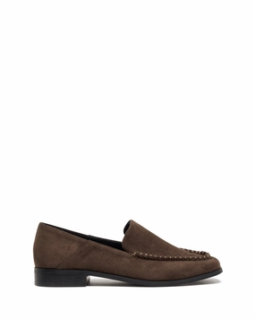 Nova Loafer Chocolate Suede Fashionable Slip-ons
