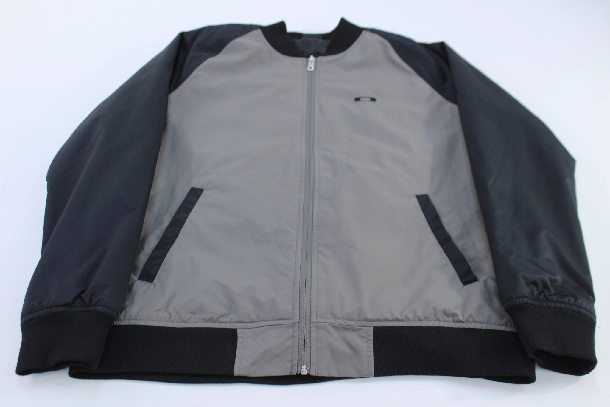 Bonded seams Noise Reducing Zippers Oakley Logo Embroidered Black & Grey Full Zip Jacket