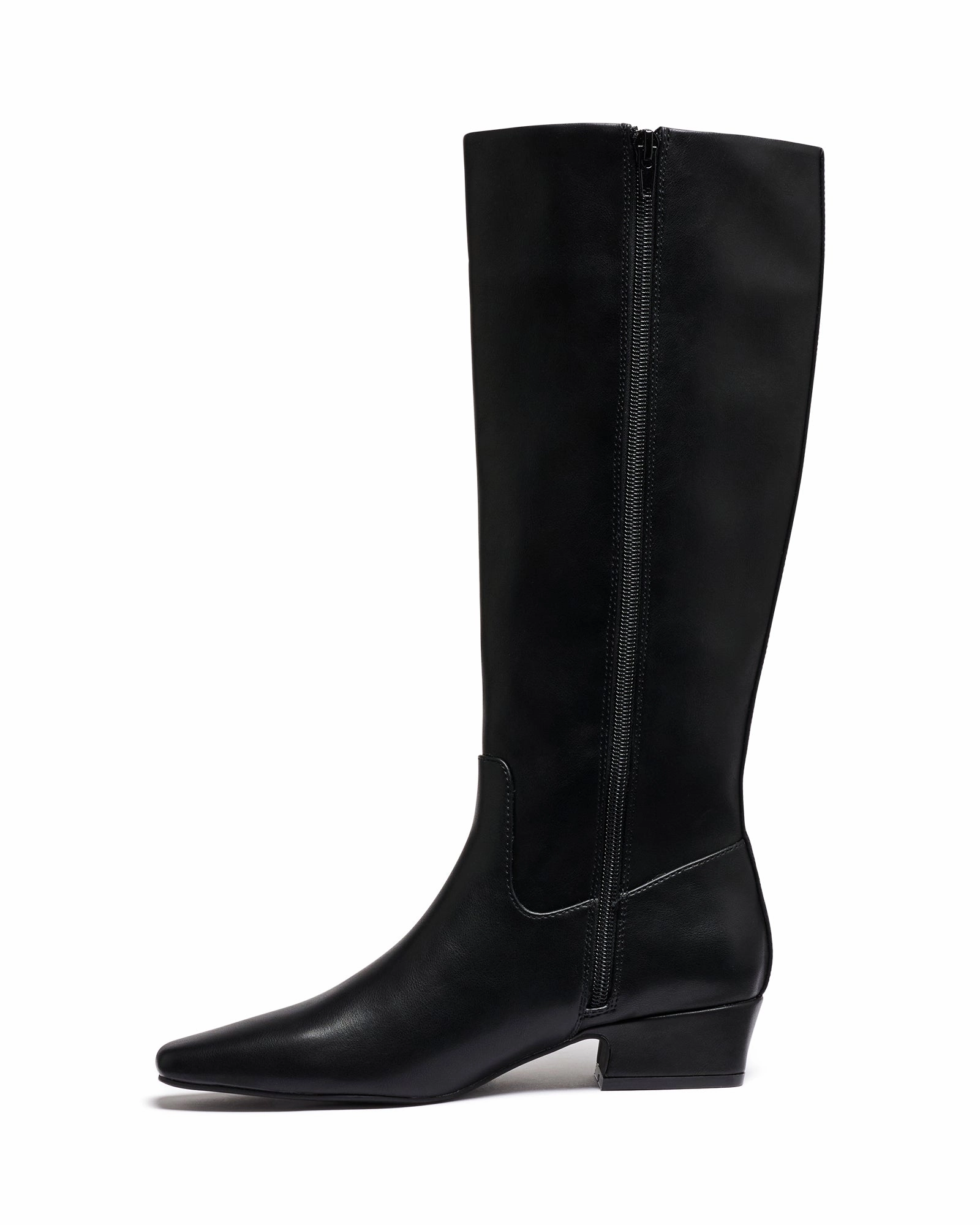 Anine Tall Boot Black Metallic Buckle