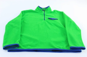 Active Protection Gear Polo Ralph Lauren Blue & Green Half Zip Fleece Pullover
