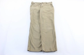 Denim finish Comfort-First Carhartt Logo Patch Light Tan Carpenter Pants