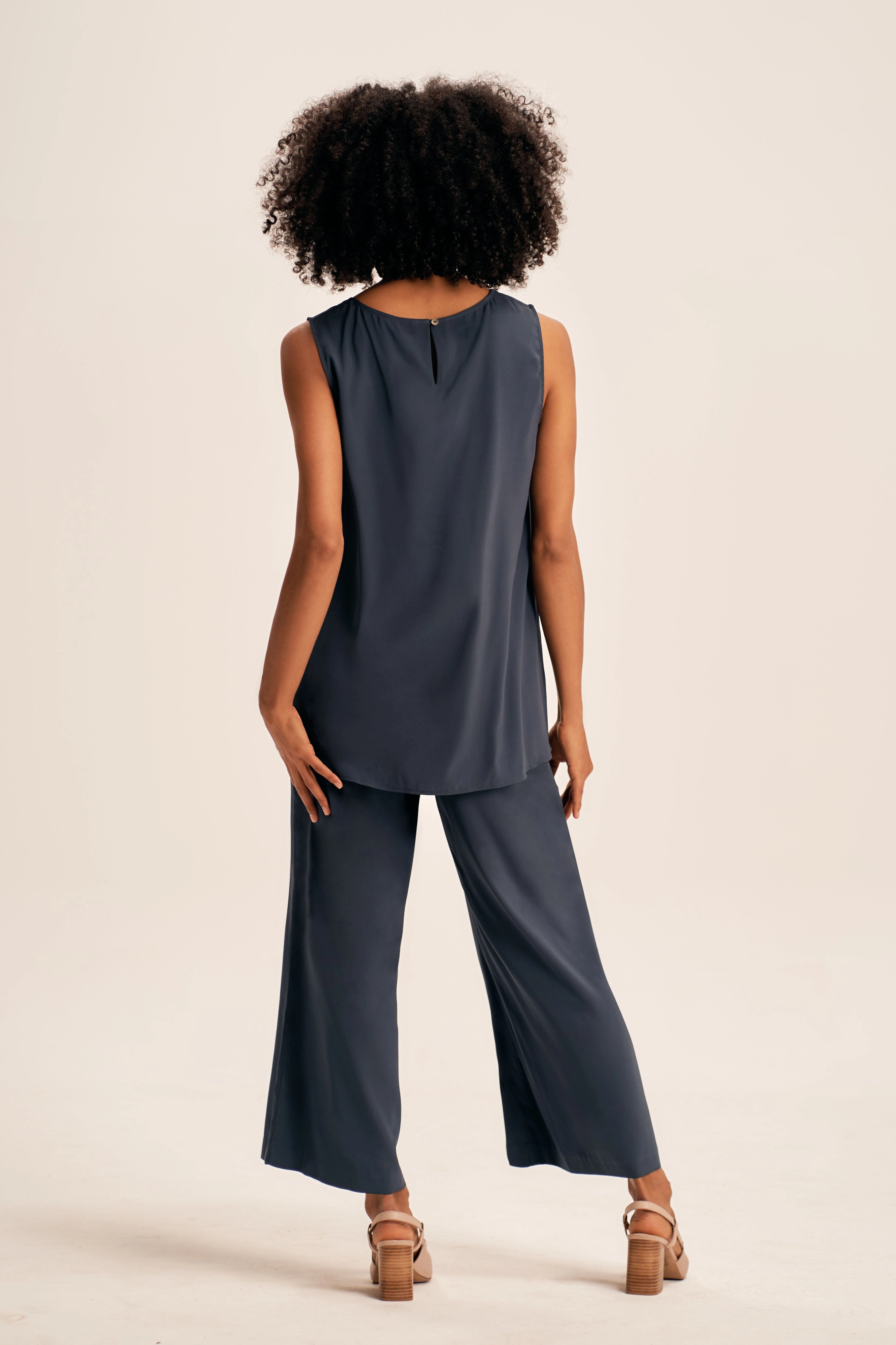 Olivia Newton-John Silk Tunic - Twilight Breathable Underarm Gussets MultiDirectionalStretch